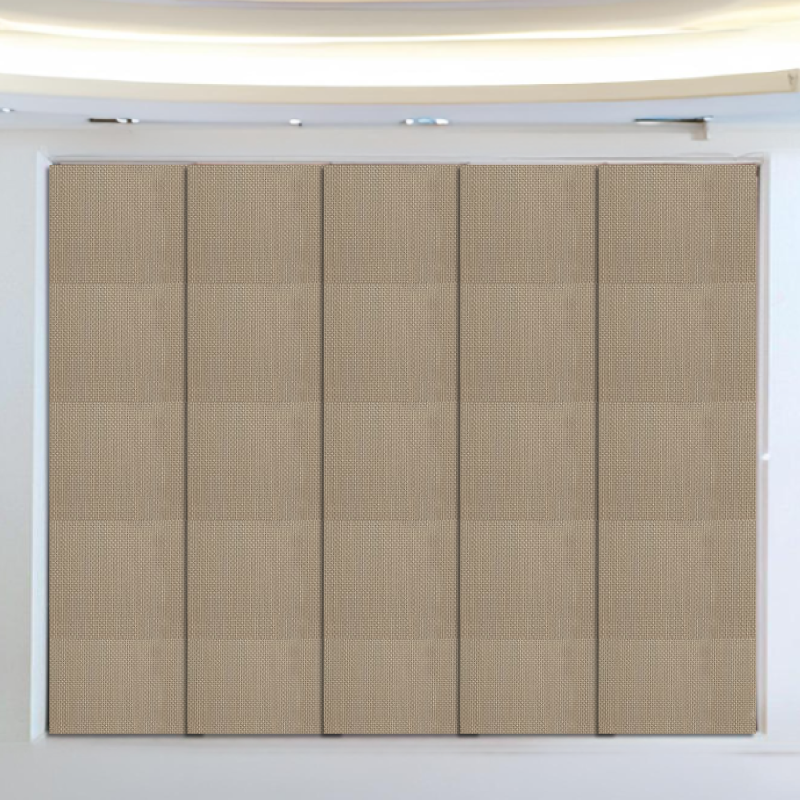 blockout textured panel glide blinds