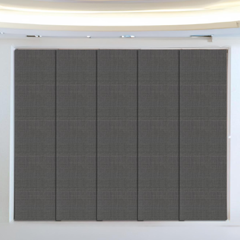 blockout textured panel glide blinds